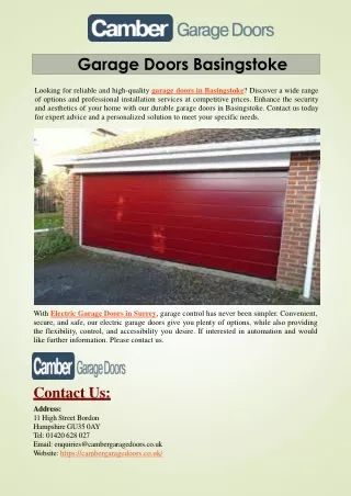 Garage Doors Basingstoke