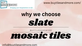what is slate mosaic tiles