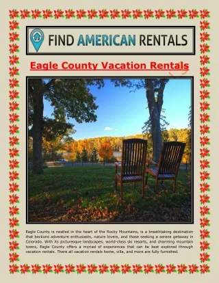 Eagle County Vacation Rentals