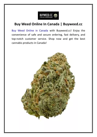 Buy Weed Online In Canada  Buyweed...