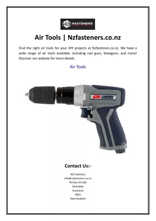 Air Tools  Nzfasteners.co.nz