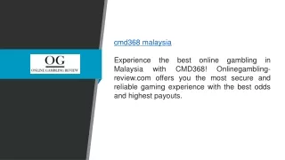 Cmd368 Malaysia Onlinegambling-review.com