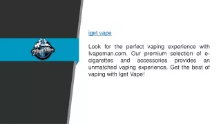 Iget Vape | Ivapeman.com