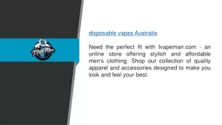 Disposable Vapes Australia Ivapeman.com