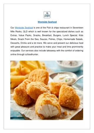 Up to 10% offer order now - Westside Seafood Mile Rocks