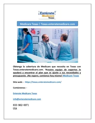 Medicare Texas - Texas.enteratemedicare