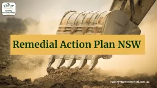 Remedial Action Plan NSW