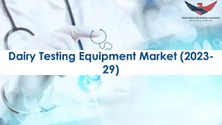 Dairy Testing Equipment Market Size and Share