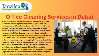 Office Cleaning Services in Dubai