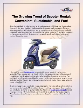 Scooter rental