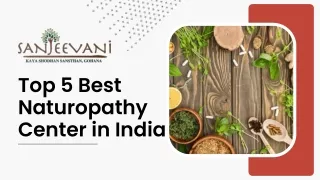 Top 5 Best Naturopathy Center in India