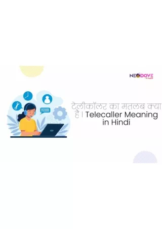 Telecaller meaning in Hindi