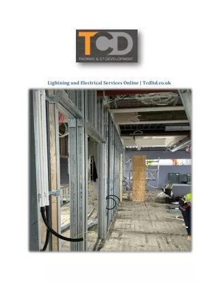 Lightning and Electrical Services Online | Tcdltd.co.uk