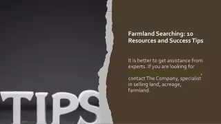 Farmland Searching 10 Resources and Success Tips