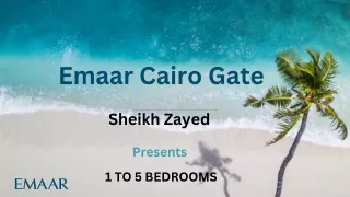 Emaar Vida Residences Cairo Gate-E-Brochure