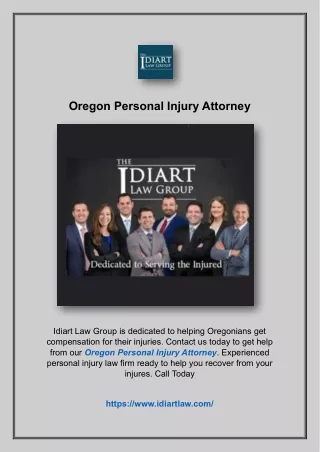 Oregon Personal Injury Attorney