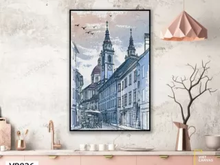 Note when choosing wall paintings for room space
