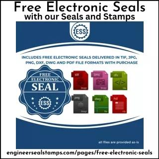 Free Electronic Seals with our Seals and Stamps