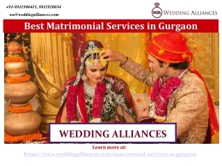 Best Matrimonial Services in Gurgaon
