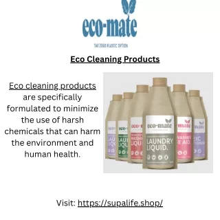 Eco Cleaning Products