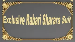 Exclusive Rabari Sharara Suit