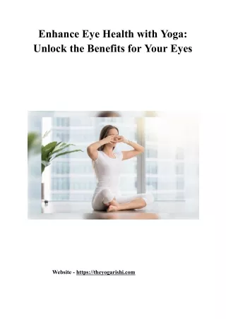 Enhance Eye Health with Yoga_ Unlock the Benefits for Your Eyes
