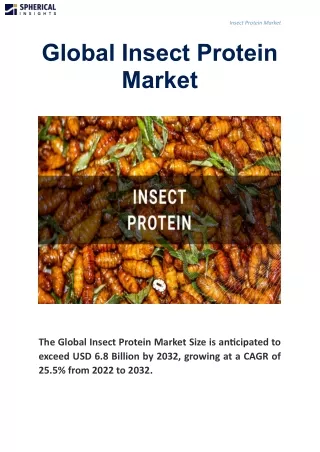 Global Insect Protein Market