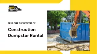 Construction Dumpster Rental