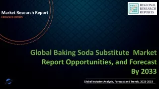 Baking Soda Substitute Market Expectations and Growth Trends Highlighted Until 2033