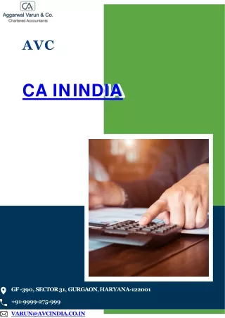 AVC India: Trusted Chartered Accountants in India