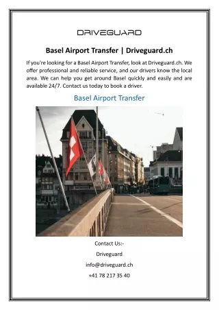 Basel Airport Transfer | Driveguard.ch