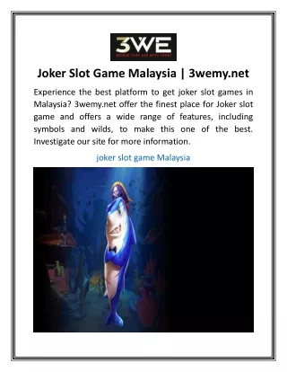 Joker Slot Game Malaysia  3wemy.net (1)