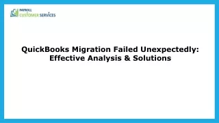 Quick Solutions To Rectify QuickBooks Migration Failed Unexpectedly Error
