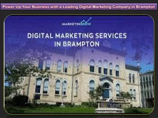 Power Up Your Business with a Leading Digital Marketing Company in Brampton