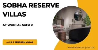 Sobha Reserve Villas E-Brochure