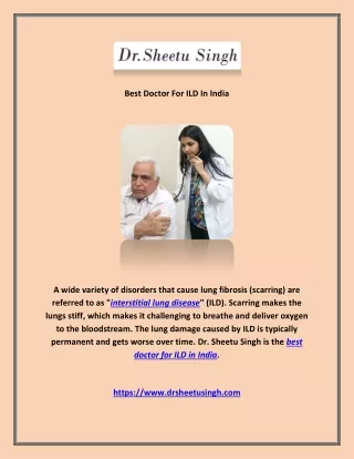 Best Doctor For ILD In India