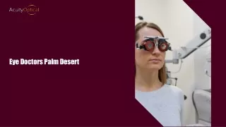 Light & Vision Relation- Insights From Eye Doctors Palm Desert Experts