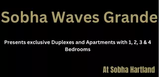 Sobha Waves Grande At Sobha Hartland E-Brochure