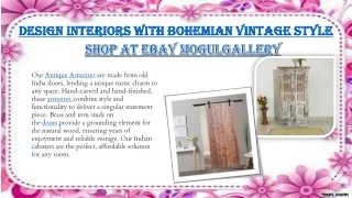 Design Interiors With Bohemian Vintage Style