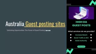 Australia Guest posting sites