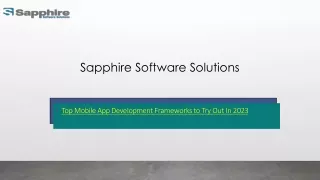 Top Mobile App Development Frameworks to Try Out In 2023