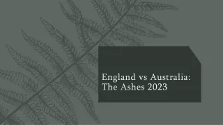 Live Streaming: England vs Australia Cricket Series 2023 - Witness the Ashes Riv