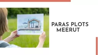 Paras Plots Meerut -  E Brochure