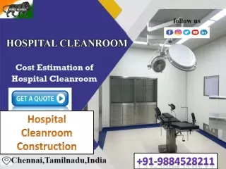 Hospital Cleanroom Manufacturers Chennai,Bangalore, Hyderabad, Tamilnadu, India