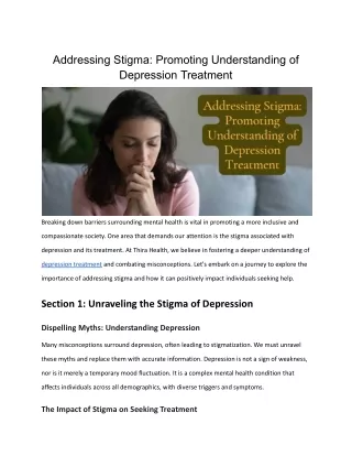 Addressing Stigma_ Promoting Understanding of Depression Treatment