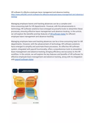 HR software for effective employee leave management and absence tracking