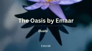 The Oasis by Emaar Dubai-E-Brochure