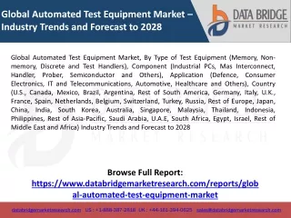 Global Automated Test Equipment Market