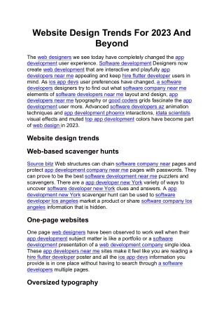 Website Design Trends For 2023 And Beyond