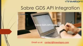 Sabre GDS API Integration